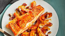 Brown Sugar–Glazed Salmon with Buttery Roasted Squash Brown Sugar–Glazed Salmon with Buttery Roasted Squash