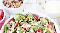 Strawberry Spinach Salad with Balsamic Poppy Seed Dressing Strawberry Spinach Salad with Balsamic Poppy Seed Dressing