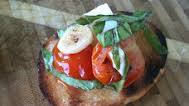 Grilled Bruschetta with Fire Roasted Tomatoes and Garlic Grilled Bruschetta with Fire Roasted Tomatoes and Garlic