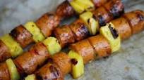 No Cook Meal: Chicken Sausage and Pineapple Skewers No Cook Meal: Chicken Sausage and Pineapple Skewers