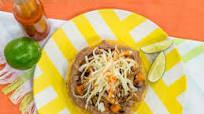 Chicken, Sweet Potato and Black Bean Tostada Chicken, Sweet Potato and Black Bean Tostada