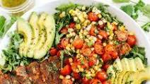Chili-Rubbed Salmon with Summer Corn Salad Chili-Rubbed Salmon with Summer Corn Salad