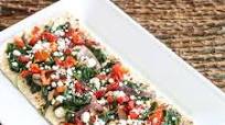 Spinach and Goat Cheese Flatout Flatbread Pizza Spinach and Goat Cheese Flatout Flatbread Pizza