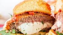 Mozzarella Stuffed Italian Burgers Mozzarella Stuffed Italian Burgers