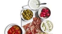 Antipasti platter with homemade flatbreads Antipasti platter with homemade flatbreads