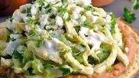 Tostadas de pollo al cilantro Tostadas de pollo al cilantro