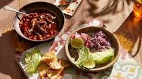 Mexican pork and white corn soup (pozole rojo) Mexican pork and white corn soup (pozole rojo)