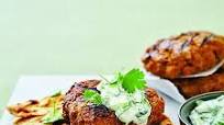 Tandoori chicken burger with raita Tandoori chicken burger with raita