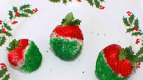 Italian Christmas White Chocolate Covered Strawberries Italian Christmas White Chocolate Covered Strawberries