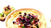 RAW HUMMUS WITH SPROUTS RAW HUMMUS WITH SPROUTS