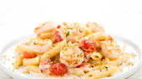 Shrimp de Jonghe Penne and garlic-butter breadcrumbs Shrimp de Jonghe Penne and garlic-butter breadcrumbs