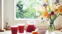 Fresh pomegranate-orange juice Fresh pomegranate-orange juice