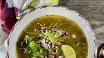 Meatless Mexican Pozole Verde with Hominy Meatless Mexican Pozole Verde with Hominy