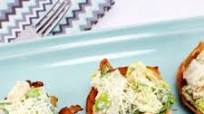 Caesar Salad Bacon Cups Caesar Salad Bacon Cups