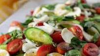 Cucumber Caprese Salad Cucumber Caprese Salad