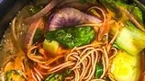 Vegan spicy noodle soup Vegan spicy noodle soup