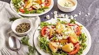 Mediterranean Fried Potato, Tomato and Arugula Salad Mediterranean Fried Potato, Tomato and Arugula Salad