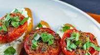 Roasted Tomato Crostini with Herbed Ricotta (Gluten Free) Roasted Tomato Crostini with Herbed Ricotta (Gluten Free)