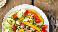 Mediterranean Salad with Sun Dried Balsamic Vinaigrette Mediterranean Salad with Sun Dried Balsamic Vinaigrette