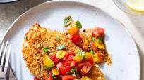 Bruschetta-Topped Crispy Baked Chicken Bruschetta-Topped Crispy Baked Chicken