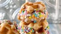 Ice Cream Waffle Sandwiches Ice Cream Waffle Sandwiches
