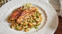 Pork belly with cannellini beans and salsa verde Pork belly with cannellini beans and salsa verde