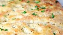 No-Knead Sourdough Focaccia Bread No-Knead Sourdough Focaccia Bread