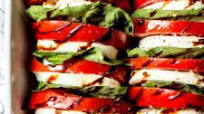 Tomato Mozzarella Salad with Balsamic Reduction Tomato Mozzarella Salad with Balsamic Reduction