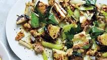 Grilled Zucchini and Leeks with Walnuts and Herbs Grilled Zucchini and Leeks with Walnuts and Herbs