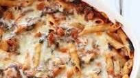 Baked Pasta with Sausage and Spinach Baked Pasta with Sausage and Spinach