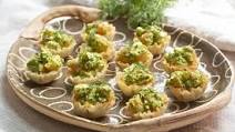 Mini Shrimp Phyllo Cups with Dill Pesto and Feta Mini Shrimp Phyllo Cups with Dill Pesto and Feta