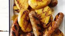 Beer-Simmered Brats and Potatoes Beer-Simmered Brats and Potatoes