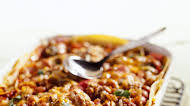 Bean-and-Beef Enchilada Casserole Bean-and-Beef Enchilada Casserole