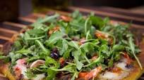 Cristina's Antipasto Pizza and Arugula Salad Cristina's Antipasto Pizza and Arugula Salad