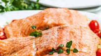 Baked Salmon with Roasted Tomatoes Baked Salmon with Roasted Tomatoes