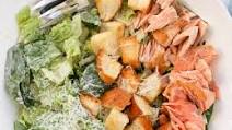 Salmon Caesar Salad Salmon Caesar Salad