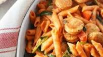 Penne With Spinach & Chicken Sausage Penne With Spinach & Chicken Sausage