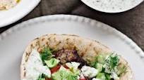 Gyro Burger with Tzatziki and Tirokafteri Gyro Burger with Tzatziki and Tirokafteri