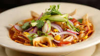 Chicken Pozole with Crispy Tortilla Strips Chicken Pozole with Crispy Tortilla Strips