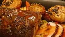 Johnston's Pork Loin with Stove Top Stuffing & Oven Roasted Vegetables Johnston's Pork Loin with Stove Top Stuffing & Oven Roasted Vegetables