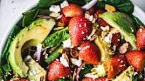 Summer Strawberry Spinach Salad with Avocado Summer Strawberry Spinach Salad with Avocado