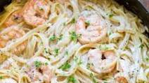 Creamy Shrimp Pasta Recipe (VIDEO) Creamy Shrimp Pasta Recipe (VIDEO)