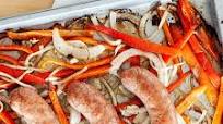 Baked Sheet Pan Sausage and Peppers Baked Sheet Pan Sausage and Peppers