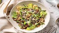 Super Green Lentil Caesar Salad with Asparagus, Mangetout and Charred Courgette Super Green Lentil Caesar Salad with Asparagus, Mangetout and Charred Courgette