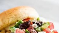 Grilled Chicken Greek Salad Sandwich Grilled Chicken Greek Salad Sandwich