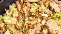 Pork and Cabbage Skillet Pork and Cabbage Skillet