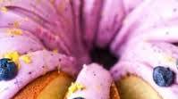 Lemon Velvet Bundt Cake with Blueberry Cream Cheese Frosting Lemon Velvet Bundt Cake with Blueberry Cream Cheese Frosting