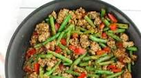 Ground Pork Stir Fry with Mushrooms and Green Beans Ground Pork Stir Fry with Mushrooms and Green Beans