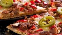 Pizza with Indian spices Pizza with Indian spices