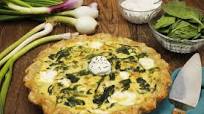 Spring Onion, Green Garlic and Spinach Quiche Spring Onion, Green Garlic and Spinach Quiche